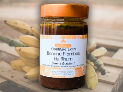 confiture banane flambée de la réunion