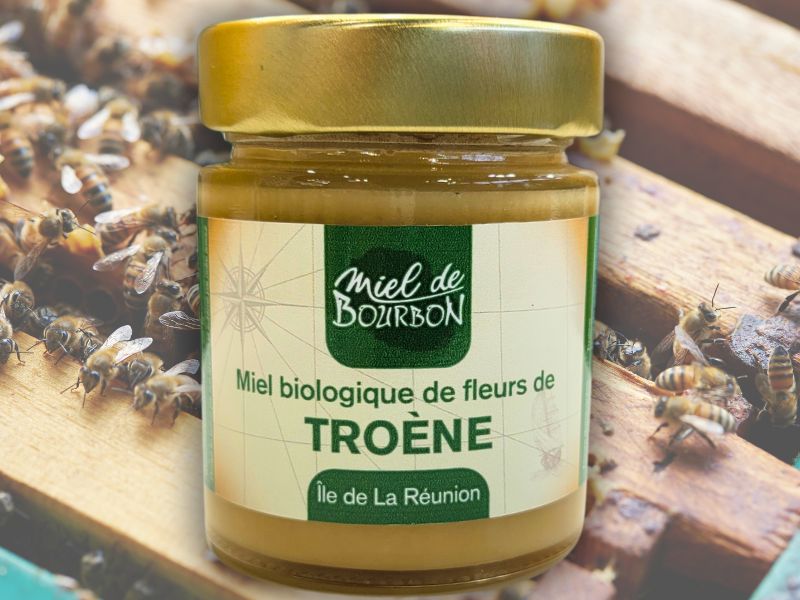 miel de fleurs de troëne bio de la Réunion
