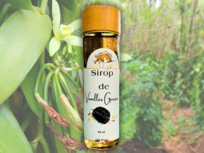sirop de vanille givrée de guadeloupe
