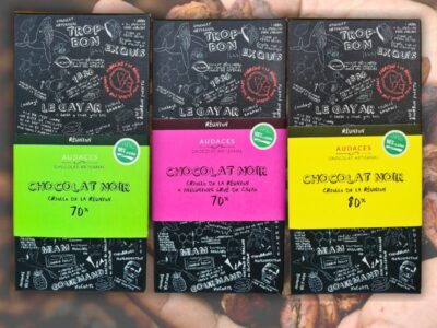 Trio de chocolat criollo de la réunion