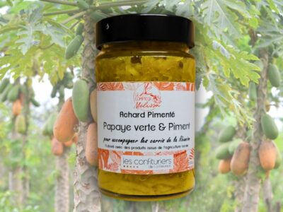 papaye verte et piment de la réunion