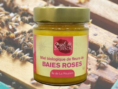 miel de baie rose bio de la réunion